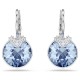 SWAROVSKI Σκουλαρίκια-σταγόνα Bella, Στρογγυλή Κοπή, Μπλε, Επιμετάλλωση Ροδίου 5734234