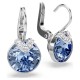 SWAROVSKI Σκουλαρίκια-σταγόνα Bella, Στρογγυλή Κοπή, Μπλε, Επιμετάλλωση Ροδίου 5734234