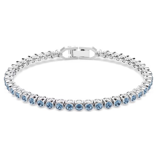SWAROVSKI Βραχιόλι Tennis Imber Emily Στρογγυλή Κοπή, Επιμετάλλωση ροδίου 5734239