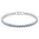 SWAROVSKI Βραχιόλι Tennis Imber Emily Στρογγυλή Κοπή, Επιμετάλλωση ροδίου 5734239