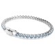 SWAROVSKI Βραχιόλι Tennis Imber Emily Στρογγυλή Κοπή, Επιμετάλλωση ροδίου 5734239