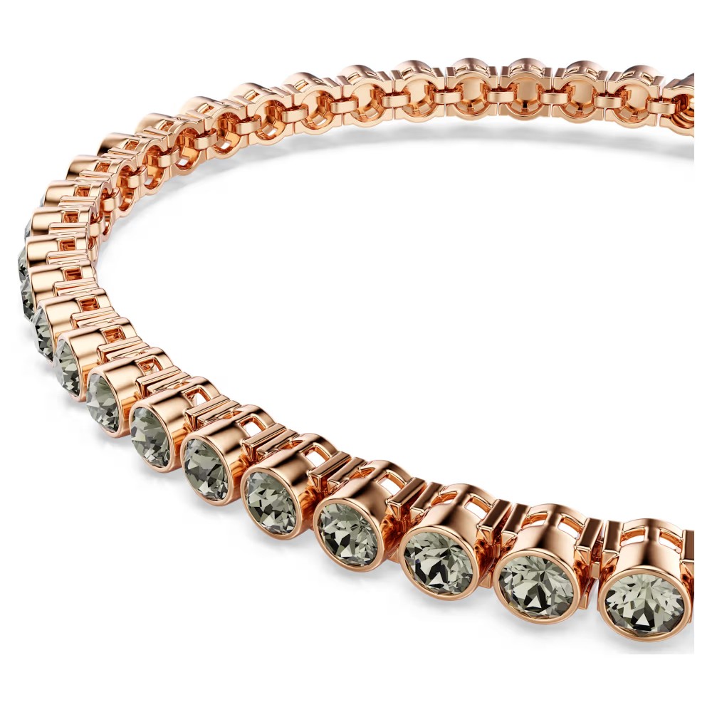 Swarovski, Βραχιόλι, Tennis Imber Emily Στρογγυλή κοπή, Μαύρο, Επιμετάλλωση Ροζ Χρυσό, 5734240 Swarovski, Βραχιόλι, Tennis Imber Emily Στρογγυλή κοπή, Μαύρο, Επιμετάλλωση Ροζ Χρυσό, 5734240