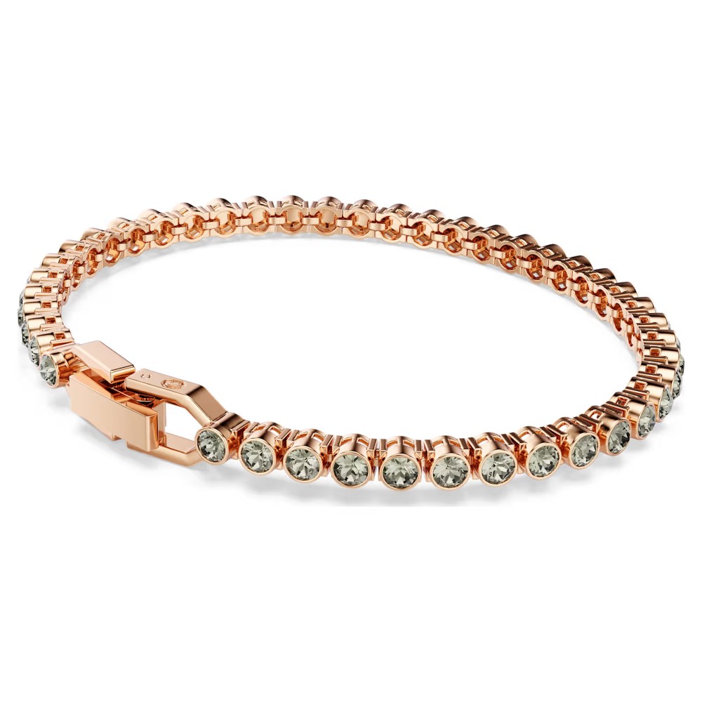 Swarovski, Βραχιόλι, Tennis Imber Emily Στρογγυλή κοπή, Μαύρο, Επιμετάλλωση Ροζ Χρυσό, 5734240 Swarovski, Βραχιόλι, Tennis Imber Emily Στρογγυλή κοπή, Μαύρο, Επιμετάλλωση Ροζ Χρυσό, 5734240