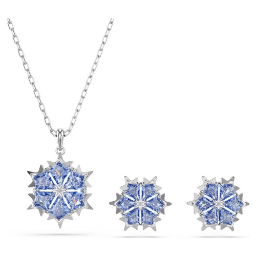 SWAROVSKI Magic Set, Χιονονυφάδα, Μπλε, Επιροδιωμένο 5734243