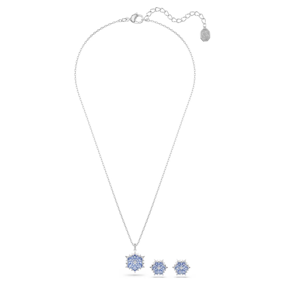 SWAROVSKI Magic Set, Χιονονυφάδα, Μπλε, Επιροδιωμένο 5734243 SWAROVSKI Magic Set, Χιονονυφάδα, Μπλε, Επιροδιωμένο 5734243