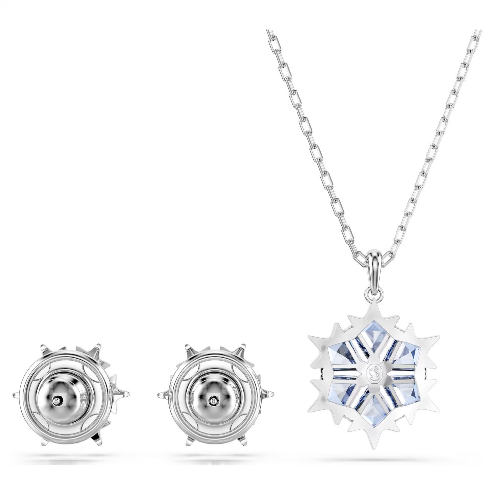 SWAROVSKI Magic Set, Χιονονυφάδα, Μπλε, Επιροδιωμένο 5734243 SWAROVSKI Magic Set, Χιονονυφάδα, Μπλε, Επιροδιωμένο 5734243