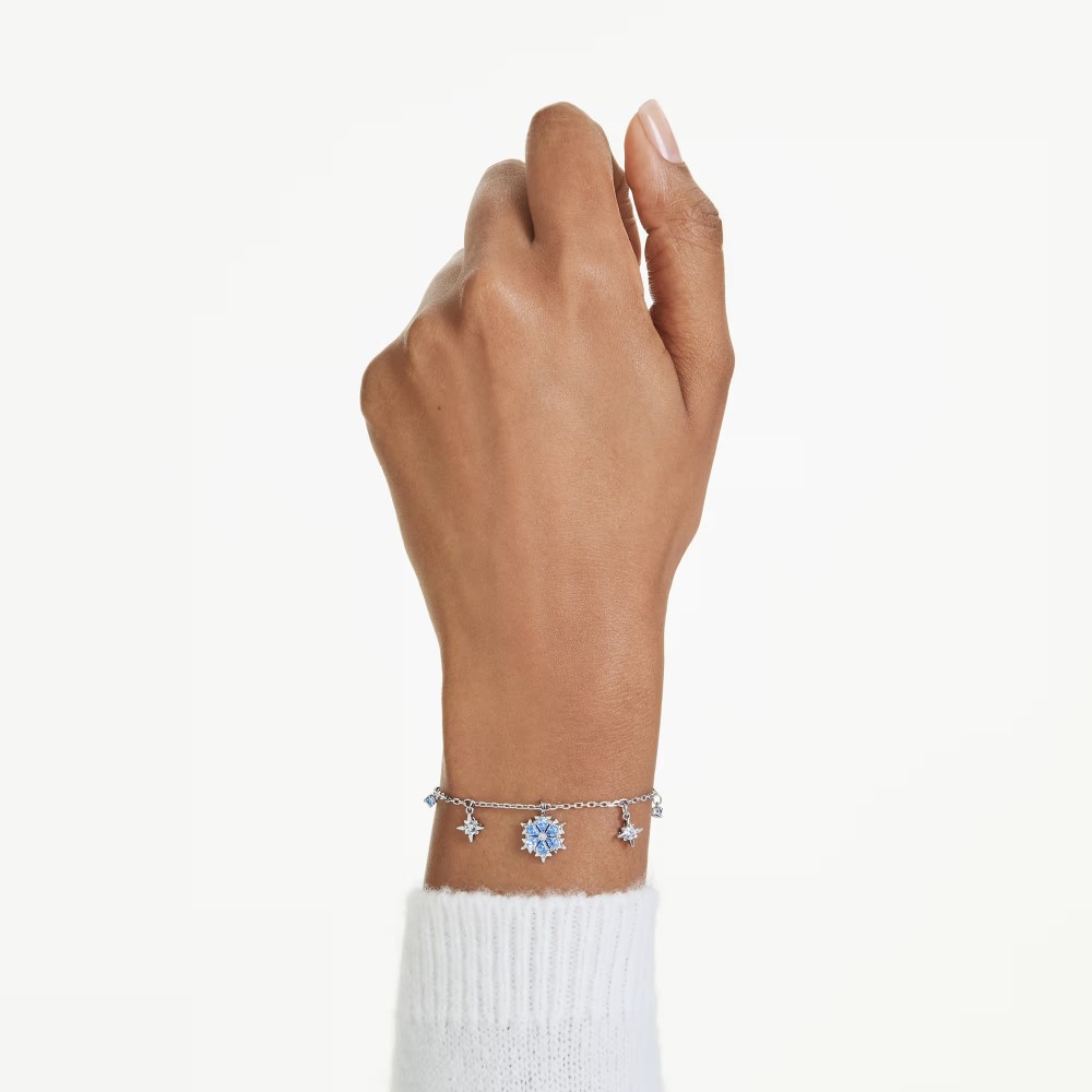 SWAROVSKI Magic Βραχιόλι Χιονονιφάδα, Μπλε, Επιροδιωμένο 5734244 SWAROVSKI Magic Βραχιόλι Χιονονιφάδα, Μπλε, Επιροδιωμένο 5734244