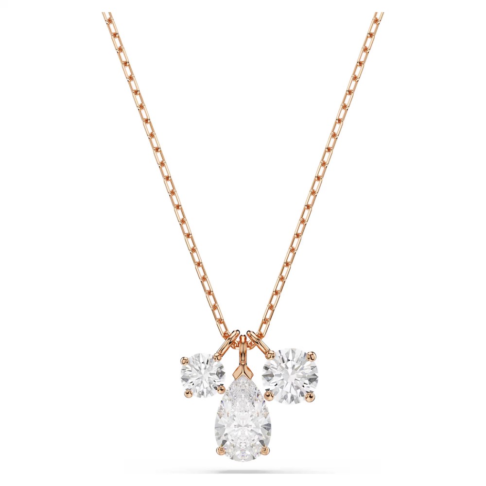 SWAROVSKI Mesmera Μενταγιόν με αλυσίδα, Λευκό, Μίξη Κοπών Ροζ-Χρυσ΄΄ος Τόνος 5734245 SWAROVSKI Mesmera Μενταγιόν με αλυσίδα, Λευκό, Μίξη Κοπών Ροζ-Χρυσ΄΄ος Τόνος 5734245