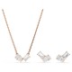 SWAROVSKI Σετ Mesmera Λευκό, Κοπή Pear, Επιμετάλλωση σε ροζ χρυσό τόνο 5734246 SWAROVSKI Σετ Mesmera Λευκό, Κοπή Pear, Επιμετάλλωση σε ροζ χρυσό τόνο 5734246