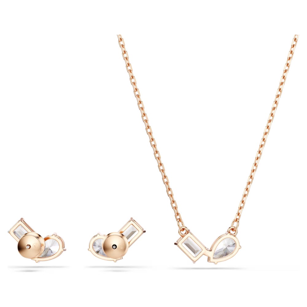 SWAROVSKI Σετ Mesmera Λευκό, Κοπή Pear, Επιμετάλλωση σε ροζ χρυσό τόνο 5734246 SWAROVSKI Σετ Mesmera Λευκό, Κοπή Pear, Επιμετάλλωση σε ροζ χρυσό τόνο 5734246