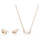 SWAROVSKI Σετ Mesmera Λευκό, Κοπή Pear, Επιμετάλλωση σε ροζ χρυσό τόνο 5734246 SWAROVSKI Σετ Mesmera Λευκό, Κοπή Pear, Επιμετάλλωση σε ροζ χρυσό τόνο 5734246