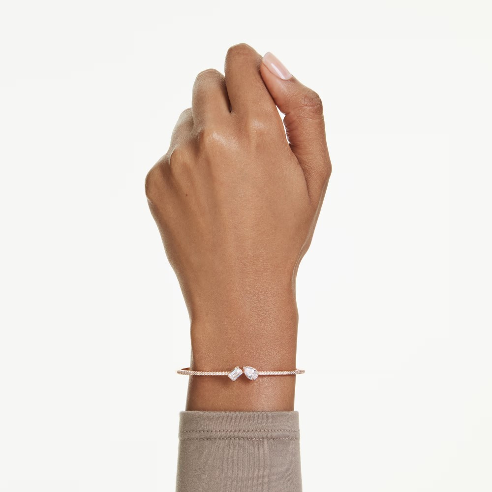 SWAROVSKI Mesmera Άκαμπτο βραχιόλι Μίξη Κοπών, Λευκό, Ροζ Επιχρυσωμένο 5734247 SWAROVSKI Mesmera Άκαμπτο βραχιόλι Μίξη Κοπών, Λευκό, Ροζ Επιχρυσωμένο 5734247