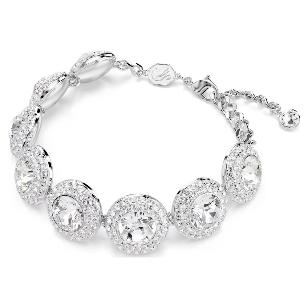 SWAROVSKI Una Angelic Βραχιόλι, Στρογγυλή Κοπή, Λευκό, Επιροδιωμένο 5735343