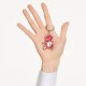 SWAROVSKI Μπρελόκ Teddy, Αρκούδα, Ροζ, Επιμετάλλωση Ροδίου 5735365