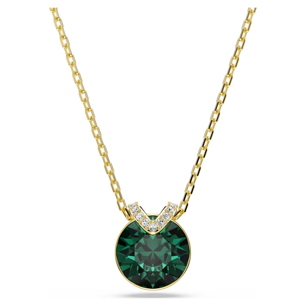 SWAROVSKI Bella V Μενταγιόν Στρογγυλή κοπή, Πράσινο, Επιχρυσωμένο 5735387 SWAROVSKI Bella V Μενταγιόν Στρογγυλή κοπή, Πράσινο, Επιχρυσωμένο 5735387