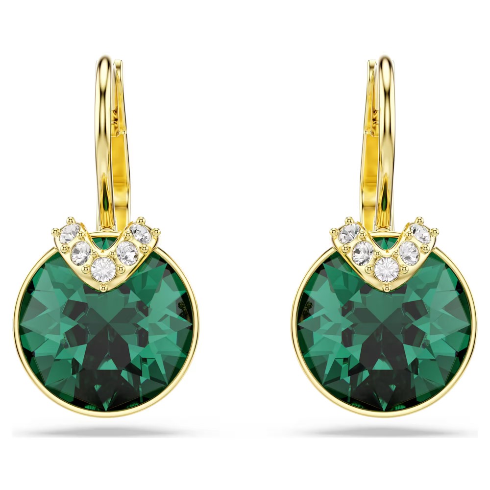 SWAROVSKI Bella V Σκουλαρίκια-σταγόνα Στρογγυλή κοπή, Πράσινο, Χρυσός τόνος, 5735389 SWAROVSKI Bella V Σκουλαρίκια-σταγόνα Στρογγυλή κοπή, Πράσινο, Χρυσός τόνος, 5735389
