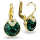 SWAROVSKI Bella V Σκουλαρίκια-σταγόνα Στρογγυλή κοπή, Πράσινο, Χρυσός τόνος, 5735389 SWAROVSKI Bella V Σκουλαρίκια-σταγόνα Στρογγυλή κοπή, Πράσινο, Χρυσός τόνος, 5735389