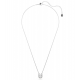 SWAROVSKI Symbolica, Μενταγιόν με Αλυσίδα, Crystal Pearl, Στρογγυλή κοπή, Pave, Λευκό, Πέταλο, Επιμετάλλωση ροδίου 5736972