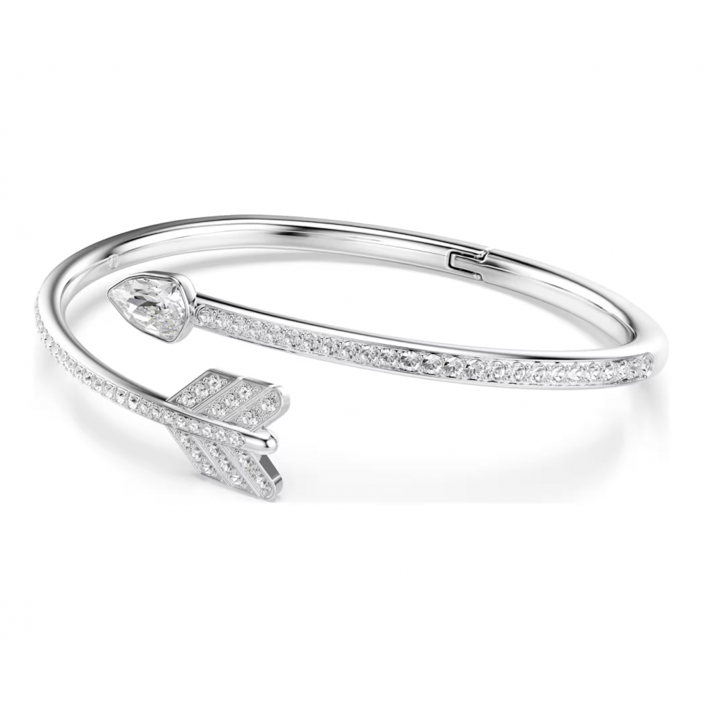 SWAROVSKI Άκαμπτο Βραχιόλι Idyllia, Βέλος, Λευκό, Επιμετάλλωση ροδίου 5737263