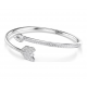 SWAROVSKI Άκαμπτο Βραχιόλι Idyllia, Βέλος, Λευκό, Επιμετάλλωση ροδίου 5737263
