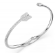 SWAROVSKI Άκαμπτο Βραχιόλι Idyllia, Βέλος, Λευκό, Επιμετάλλωση ροδίου 5737263