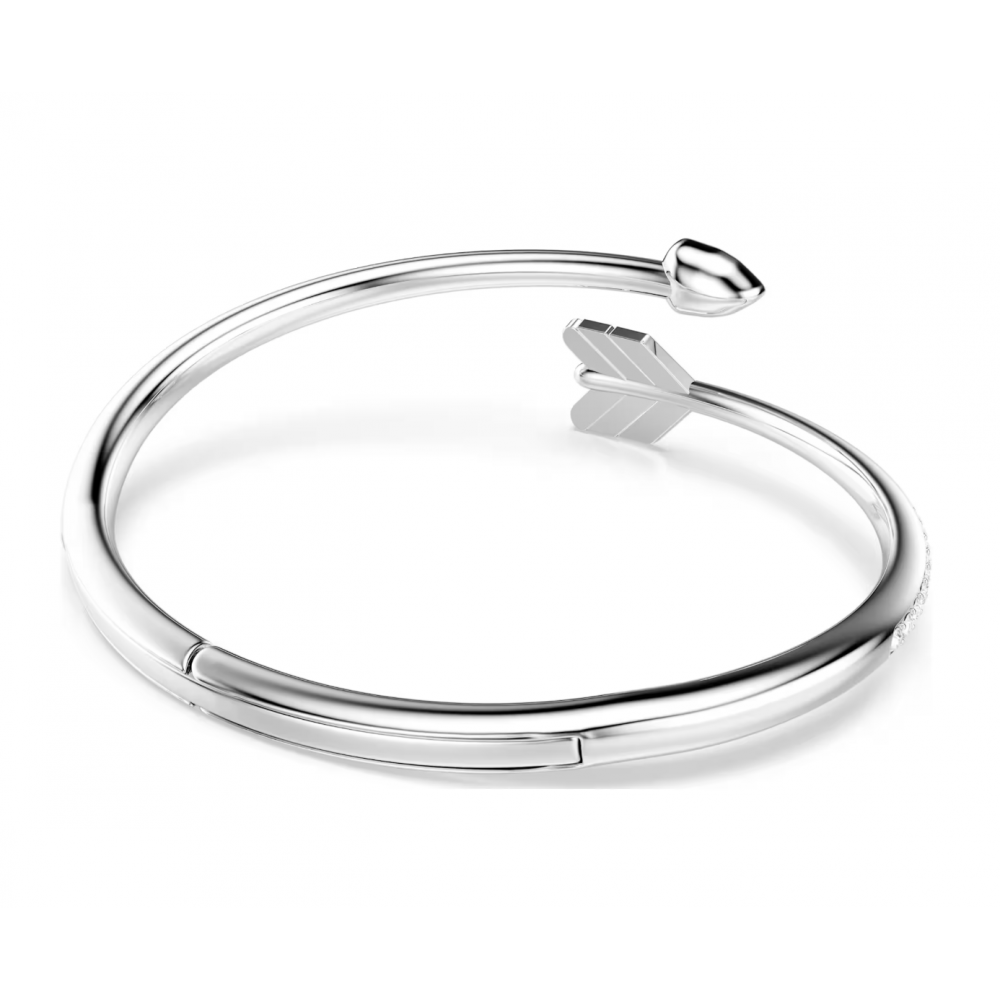SWAROVSKI Άκαμπτο Βραχιόλι Idyllia, Βέλος, Λευκό, Επιμετάλλωση ροδίου 5737263