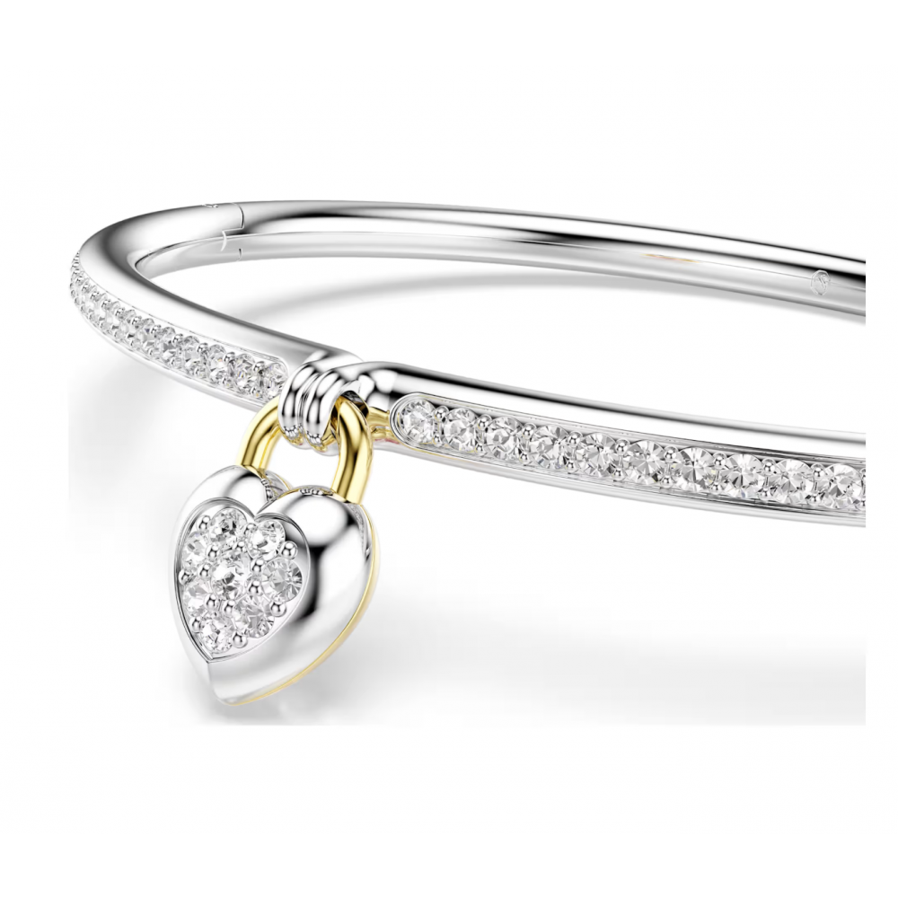 SWAROVSKI Άκαμπτο Βραχιόλι Idyllia, Καρδιά, Ροζ, Διάφορα Μέταλλα 5737266