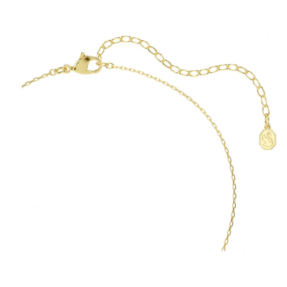 SWAROVSKI Idyllia Μενταγιόν με αλυσίδα, Ροζ, Μίξη Κοπών, Καρδιά με Κλειδί, Χρυσός Τόνος 5737288