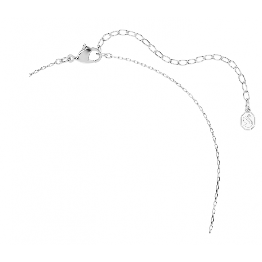 SWAROVSKI Idyllia Μενταγιόν με αλυσίδα, Λευκό, Μίξη Κοπών, Βέλος, Επιροδιωμένο 5737293