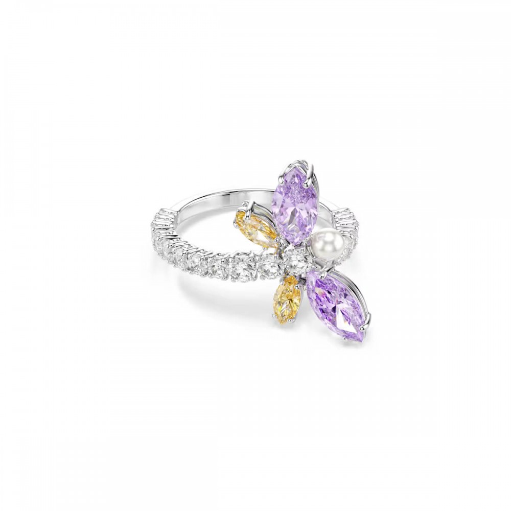 SWAROVSKI Ariana Grande Δαχτυλίδι, Μίξη Κοπών, Πολύχρωμο, Λιβελούλα, Επιροδιωμένο 5737370