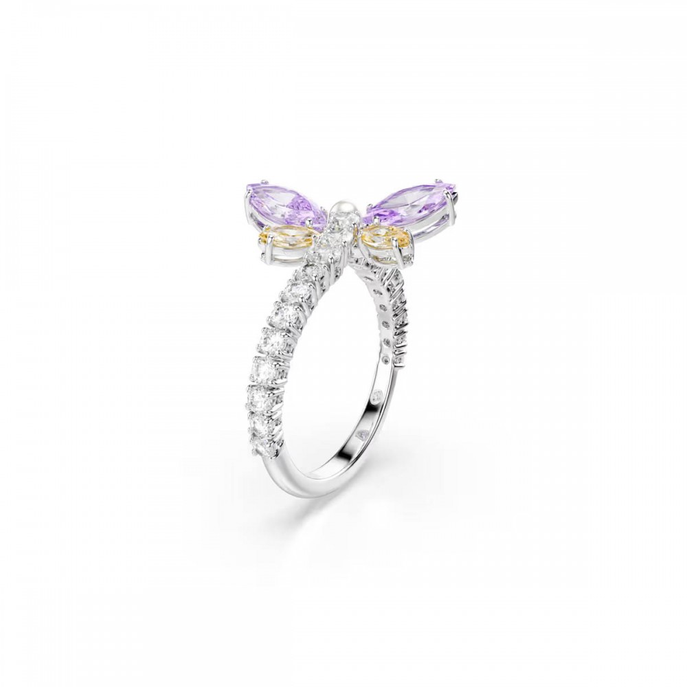 SWAROVSKI Ariana Grande Δαχτυλίδι, Μίξη Κοπών, Πολύχρωμο, Λιβελούλα, Επιροδιωμένο 5737370
