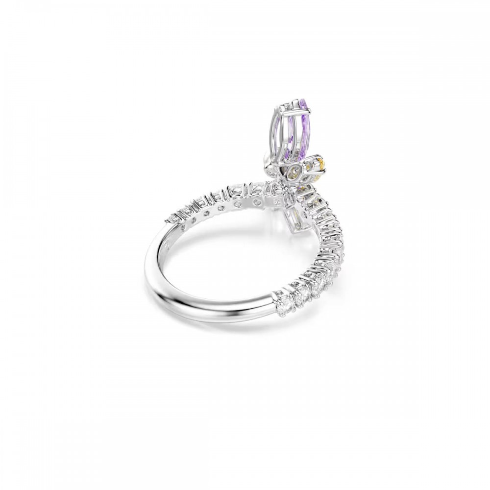 SWAROVSKI Ariana Grande Δαχτυλίδι, Μίξη Κοπών, Πολύχρωμο, Λιβελούλα, Επιροδιωμένο 5737370