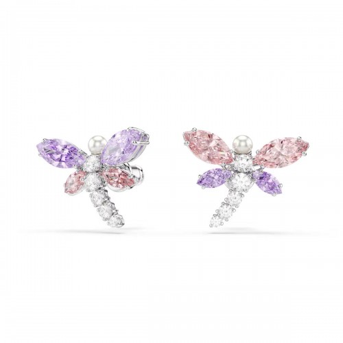 SWAROVSKI Ariana Grande Σκουλαρίκια Πολύχρωμα, Μίξη Κοπών, Λιβελούλα, Επιροδιωμένο 5737371
