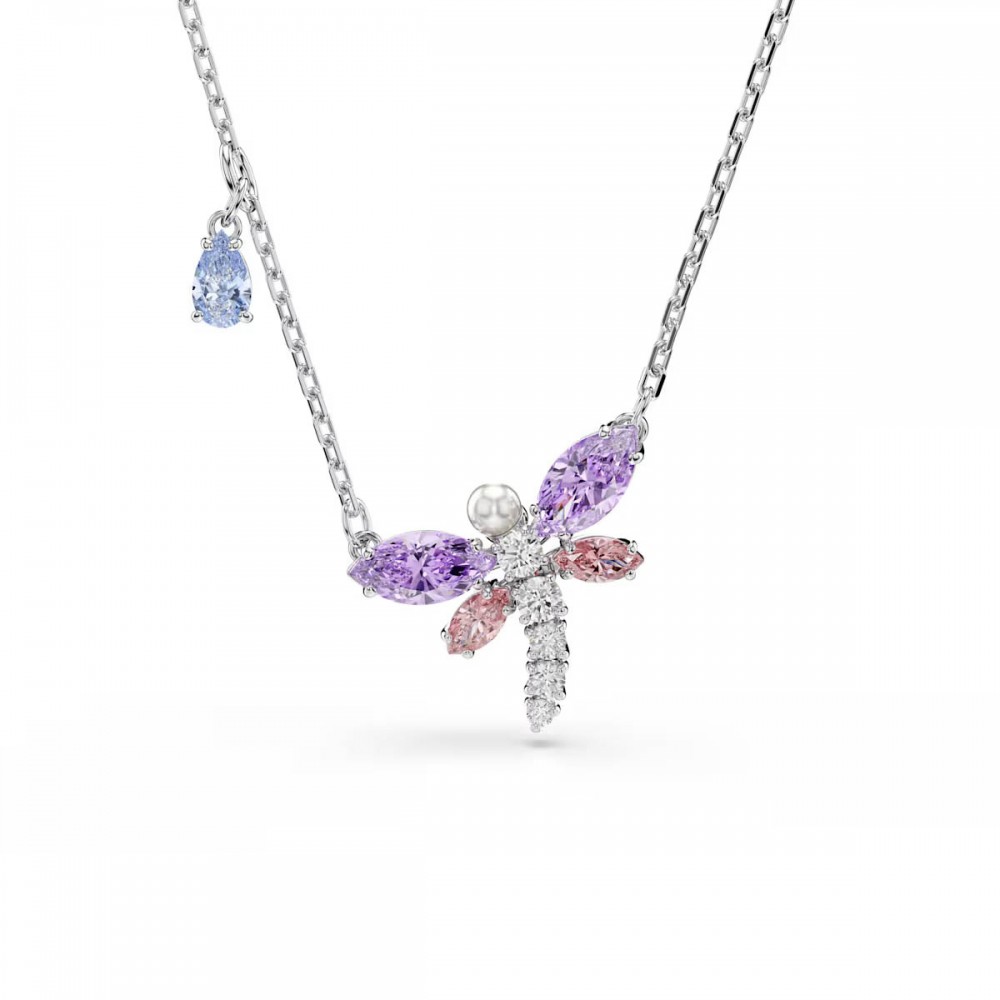 SWAROVSKI Μενταγιόν με αλυσίδα, Ariana Grande, Πολύχρωμο, Μίξη Κοπών, Λιβελούλα, Επιροδιωμένο 5737383