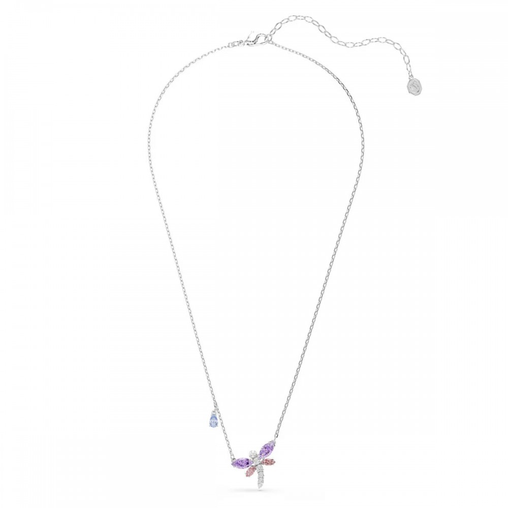 SWAROVSKI Μενταγιόν με αλυσίδα, Ariana Grande, Πολύχρωμο, Μίξη Κοπών, Λιβελούλα, Επιροδιωμένο 5737383
