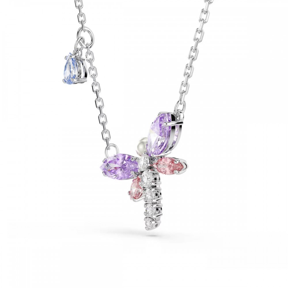 SWAROVSKI Μενταγιόν με αλυσίδα, Ariana Grande, Πολύχρωμο, Μίξη Κοπών, Λιβελούλα, Επιροδιωμένο 5737383