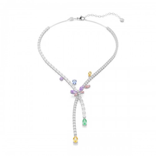SWAROVSKI Κολιέ Ariana Grande Μείξη κοπών, Πολύχρωμο, Λιβελούλα, Επιμετάλλωση ροδίου 5737424