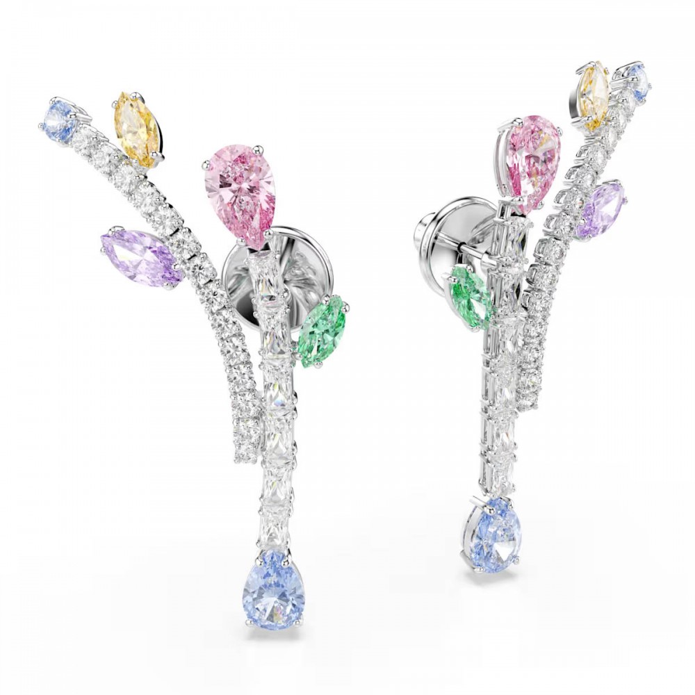 SWAROVSKI Ariana Grande Σκουλαρίκια-Σταγόνα Πολύχρωμα, Μίξη Κοπών, Επιροδιωμένο 5737426