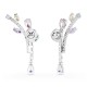 SWAROVSKI Ariana Grande Σκουλαρίκια-Σταγόνα Πολύχρωμα, Μίξη Κοπών, Επιροδιωμένο 5737426