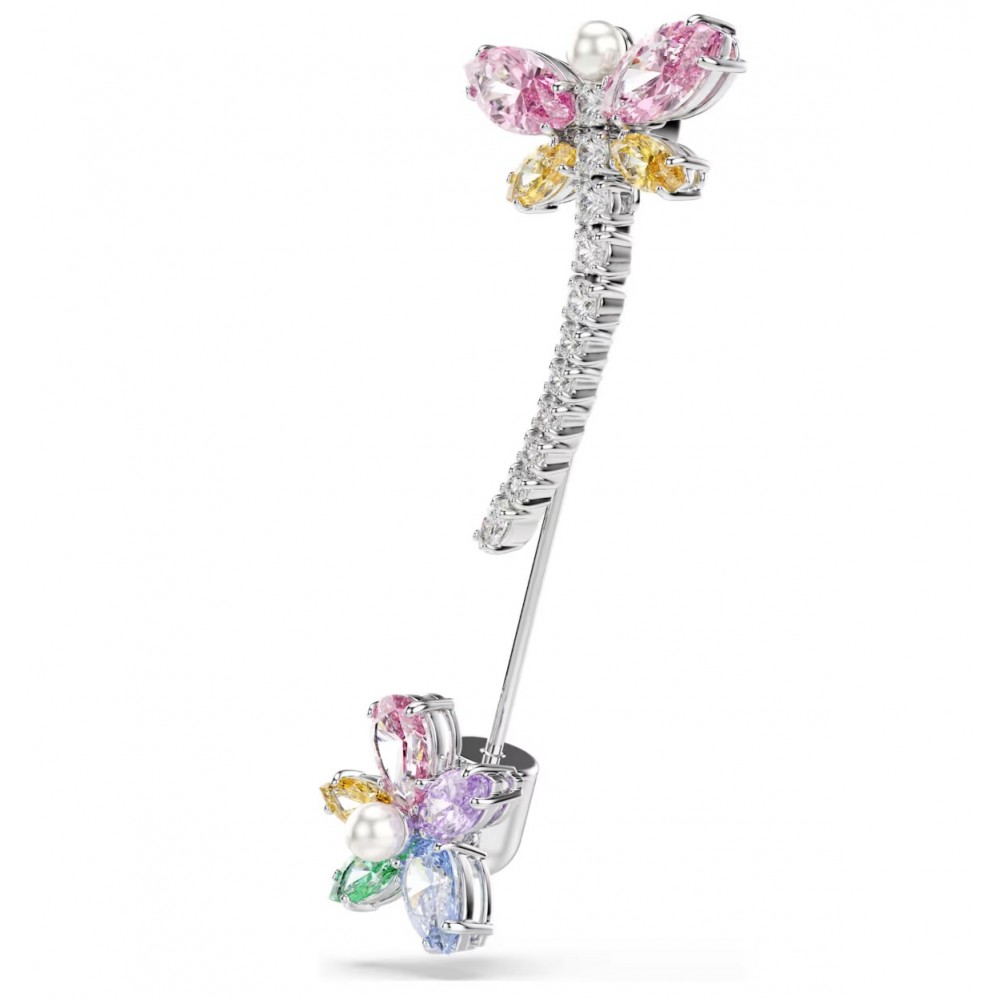 SWAROVSKI Καρφίτσα Ariana Grande, Μείξη κοπών, Λιβελούλα, Πολύχρωμη, Επιμετάλλωση ροδίου 5737428
