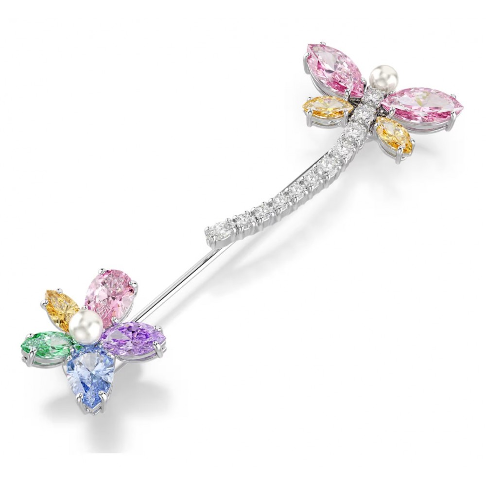 SWAROVSKI Καρφίτσα Ariana Grande, Μείξη κοπών, Λιβελούλα, Πολύχρωμη, Επιμετάλλωση ροδίου 5737428