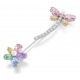 SWAROVSKI Καρφίτσα Ariana Grande, Μείξη κοπών, Λιβελούλα, Πολύχρωμη, Επιμετάλλωση ροδίου 5737428