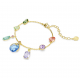 SWAROVSKI Gema Βραχιόλι, Μίξη Κοπών, Πολύχρωμο, Επιμετάλλωση σε Χρυσό Τόνο 5737442