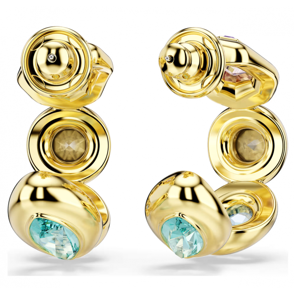SWAROVSKI Gema Σκουλαρίκια Πολύχρωμα, Μίξη Κοπών, Επιμετάλλωση σε Χρυσό Τόνο 5737444