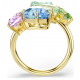 SWAROVSKI Gema Δαχτυλίδι Μίξη κοπών, Πολύχρωμο Επιμετάλλωση σε Χρυσό Τόνο 5737448