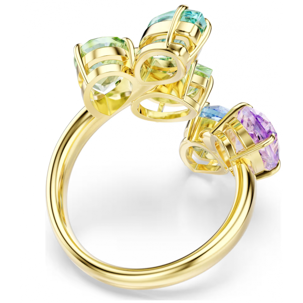 SWAROVSKI Gema Δαχτυλίδι Μίξη κοπών, Πολύχρωμο Επιμετάλλωση σε Χρυσό Τόνο 5737448