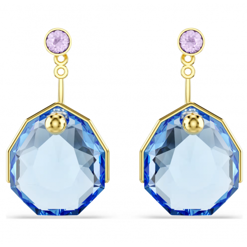 SWAROVSKI Gema Σκουλαρίκια Μπλε, Επιμετάλλωση σε Χρυσό Τόνο 5737449