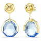 SWAROVSKI Gema Σκουλαρίκια Μπλε, Επιμετάλλωση σε Χρυσό Τόνο 5737449