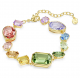 SWAROVSKI Gema Βραχιόλι, Μίξη Κοπών, Πολύχρωμο, Επιμετάλλωση σε Χρυσό Τόνο 5737453