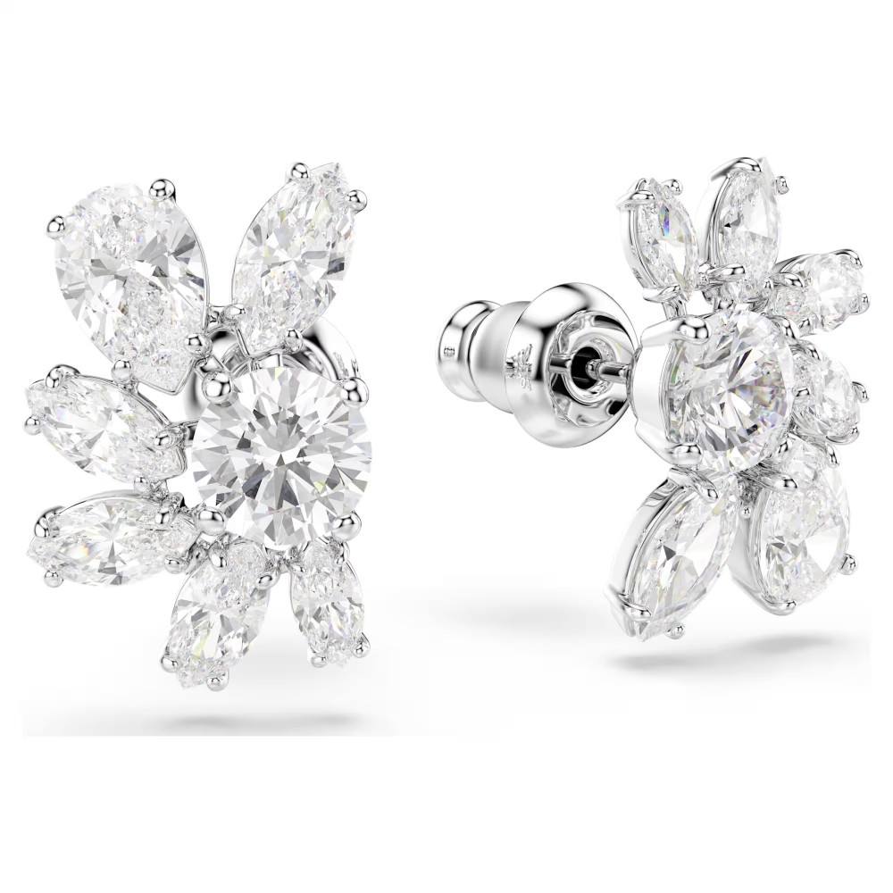 SWAROVSKI Σκουλαρίκια-σταγόνα Mesmera Μίξη Κοπών, Λουλούδι, Λευκά, Επιμετάλλωση ροδίου 5737462 SWAROVSKI Σκουλαρίκια-σταγόνα Mesmera Μίξη Κοπών, Λουλούδι, Λευκά, Επιμετάλλωση ροδίου 5737462